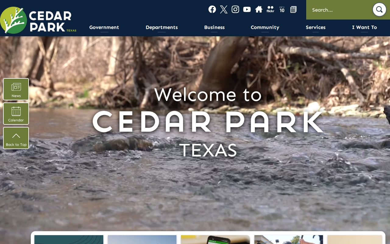 Cedar Park residents directory city government source page