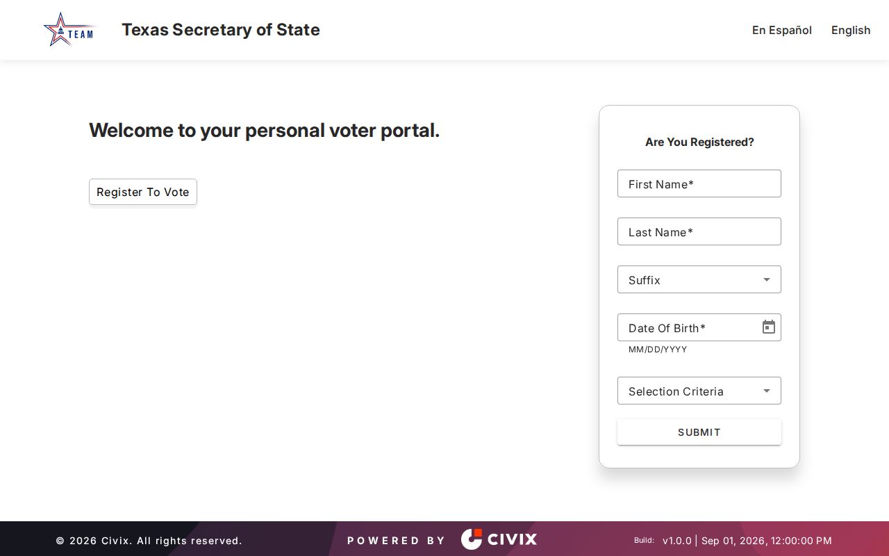 Cedar Park residents directory Texas voter portal lookup