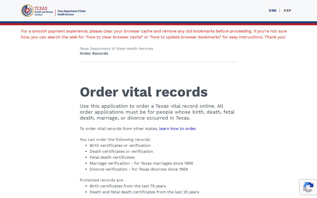 Cedar Park residents directory Texas vital records application