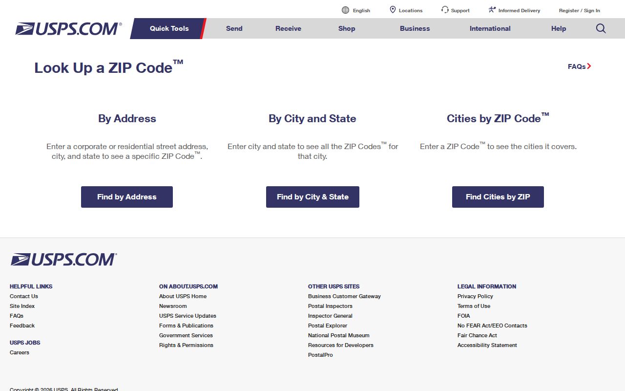 Cedar Park ZIP code directory USPS lookup options